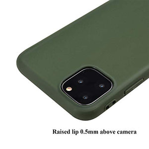 MANLENO iPhone 11 Pro Case, Slim Fit Full Matte Skin Case 1.5mm Thick Soft Flexible TPU Cover Case for iPhone 11 Pro 5.8 inch (Hunter Green)