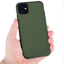 Load image into Gallery viewer, MANLENO iPhone 11 Case, Slim Fit Full Matte Skin Case 1.5mm Thick Soft Flexible TPU Cover Case for iPhone 11 6.1 inch (Hunter Green)