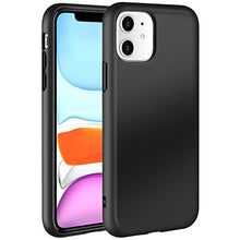 Load image into Gallery viewer, MANLENO iPhone 11 Case Biodegradable Phone Case Slim Fit Full Coverage 2.0mm Shockproof Protective Matte Cover Flexible TPU Case for iPhone 11 6.1 Inch (Black)