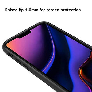 MANLENO iPhone 11 Case Biodegradable Phone Case Slim Fit Full Coverage 2.0mm Shockproof Protective Matte Cover Flexible TPU Case for iPhone 11 6.1 Inch (Black)