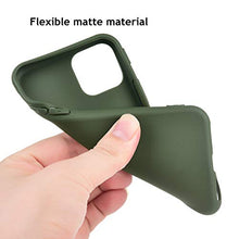 Load image into Gallery viewer, MANLENO iPhone 11 Pro Case, Slim Fit Full Matte Skin Case 1.5mm Thick Soft Flexible TPU Cover Case for iPhone 11 Pro 5.8 inch (Hunter Green)