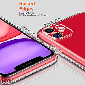 MANLENO iPhone 11 Case Clear Protective Bumper Drop Proof Heavy Duty Flexible Phone Case Cover for Apple iPhone 11 (Crystal Clear)