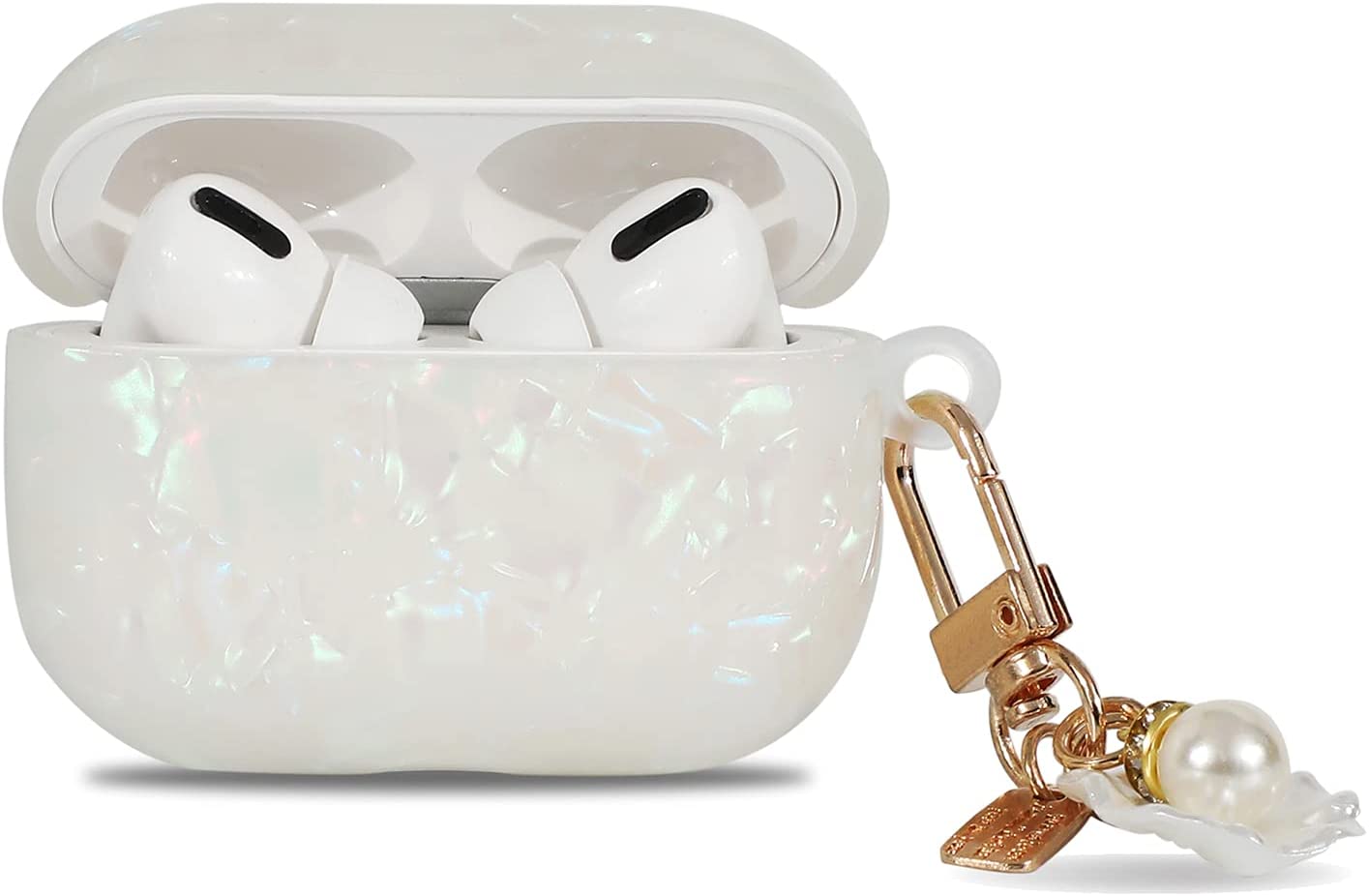  AirPods Case Cover with Keychain, Luxury Full-Body