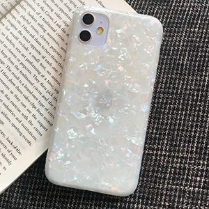 MANLENO iPhone 11 Pro Max Case Pearl Shiny Bling iPhone 11 Pro Max Phone Case Slim Fit Matte Bumper Soft TPU Silicone Cover for Apple iPhone 11 Pro Max